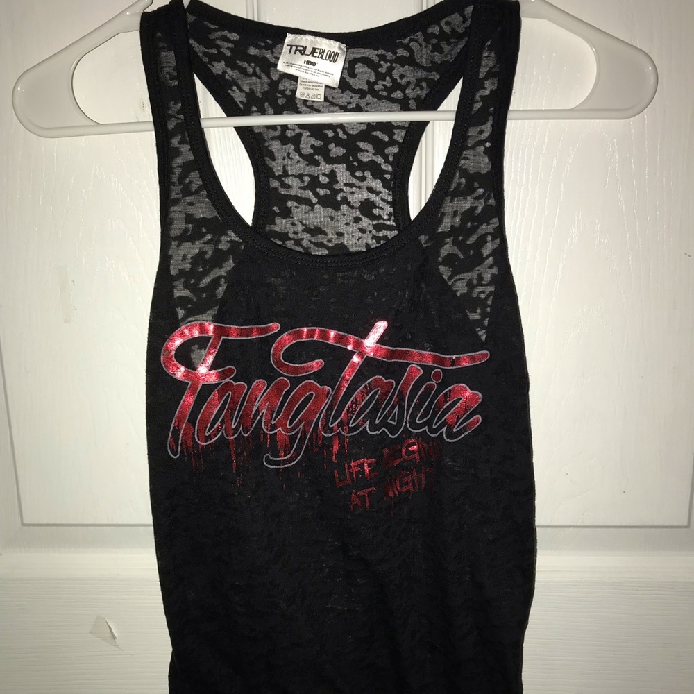 True Blood Fangtasia sheer Tank Top